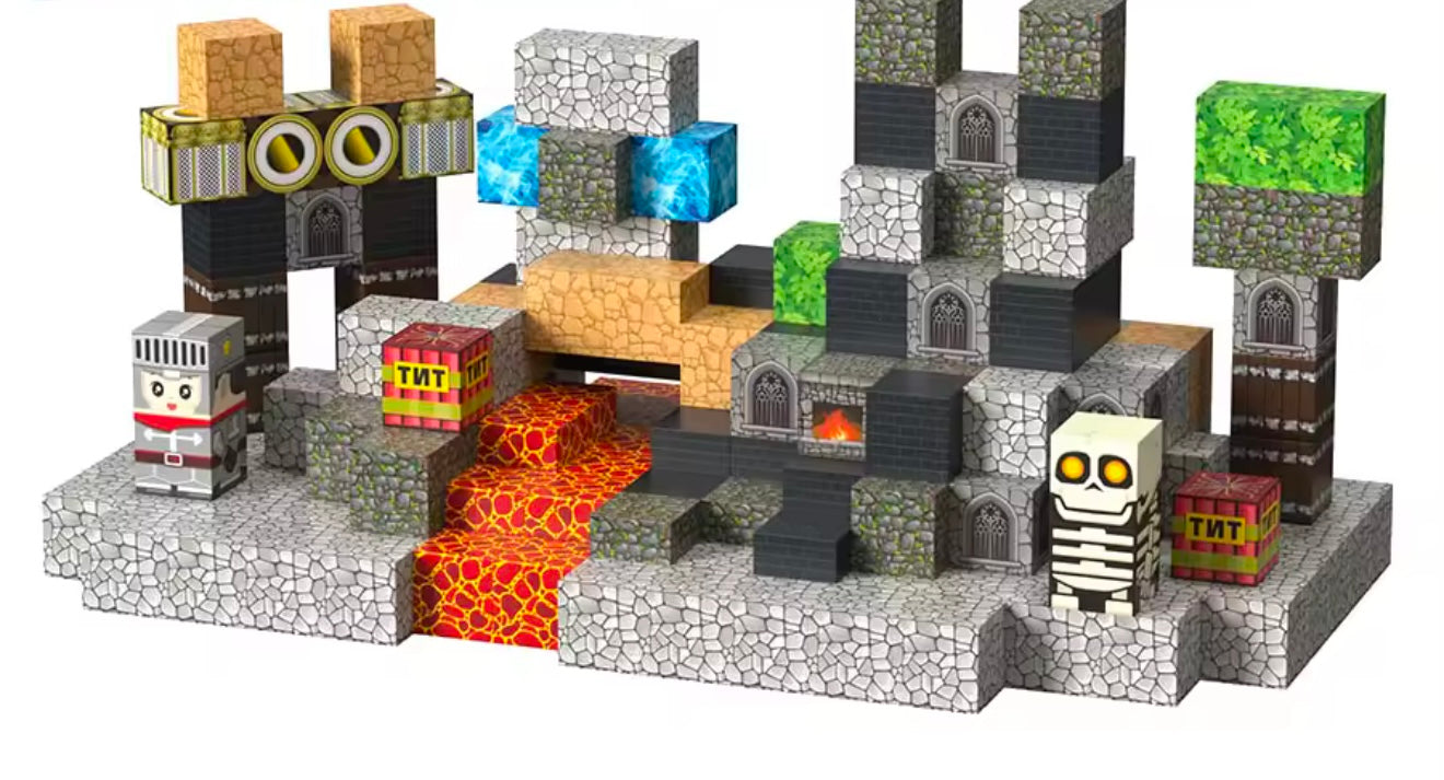 Bloques magnéticos edición castillo embrujado 150pcs