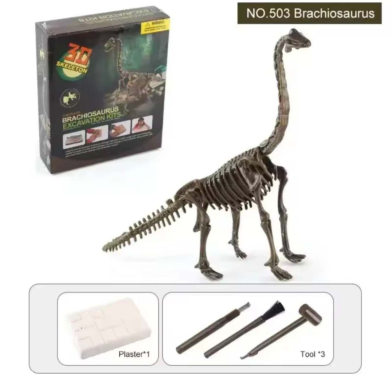 Set excavación braquiosaurio