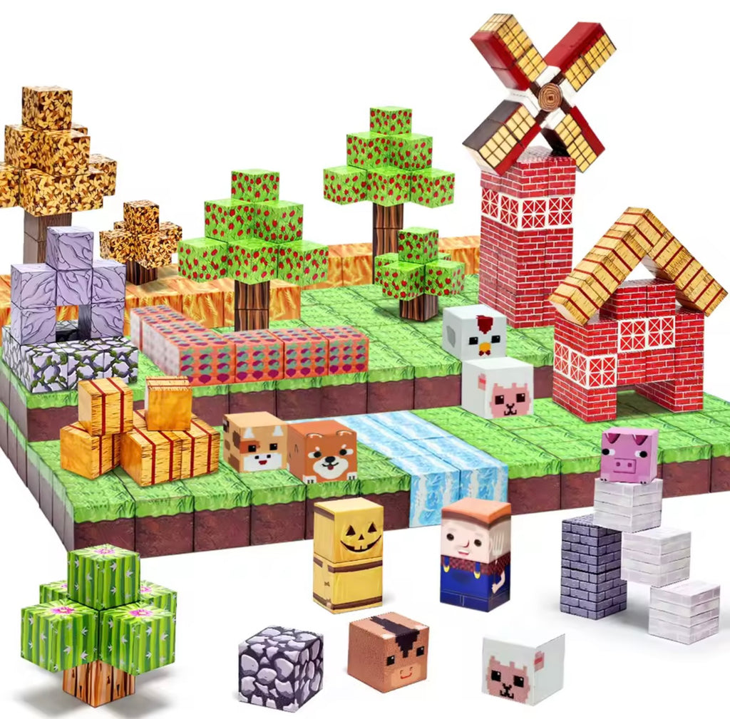 Bloques magneticos edicion granja 108pcs