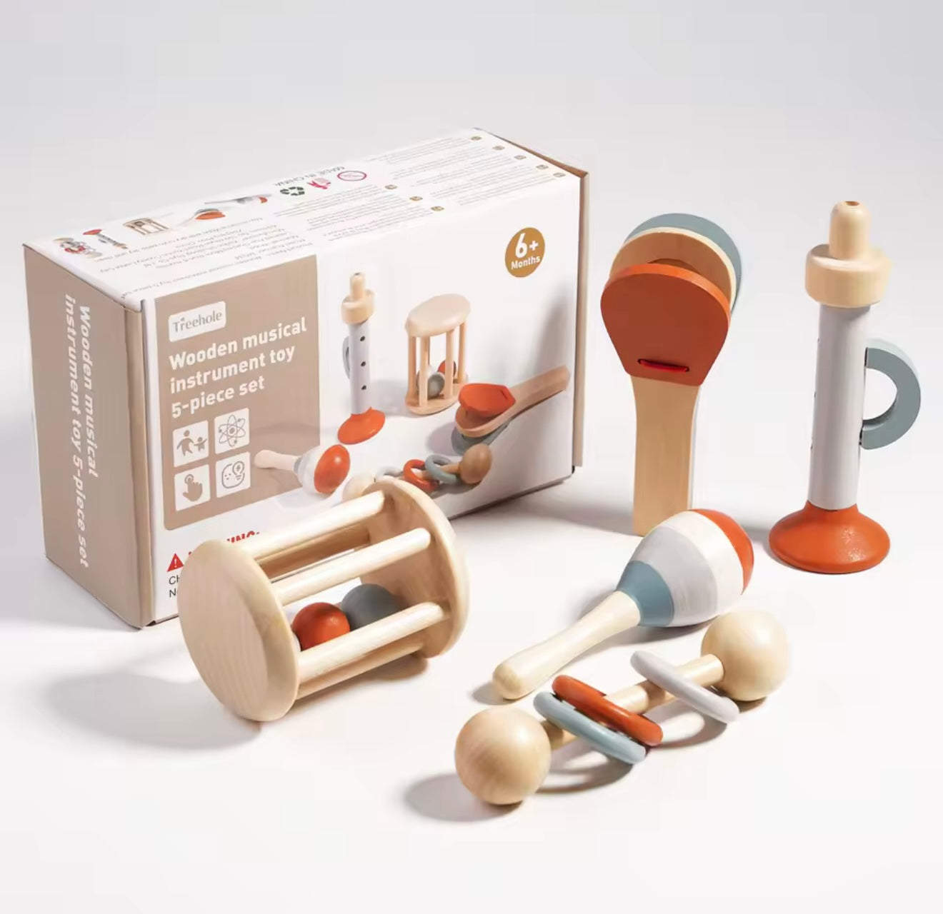 Instrumentos de madera montessori