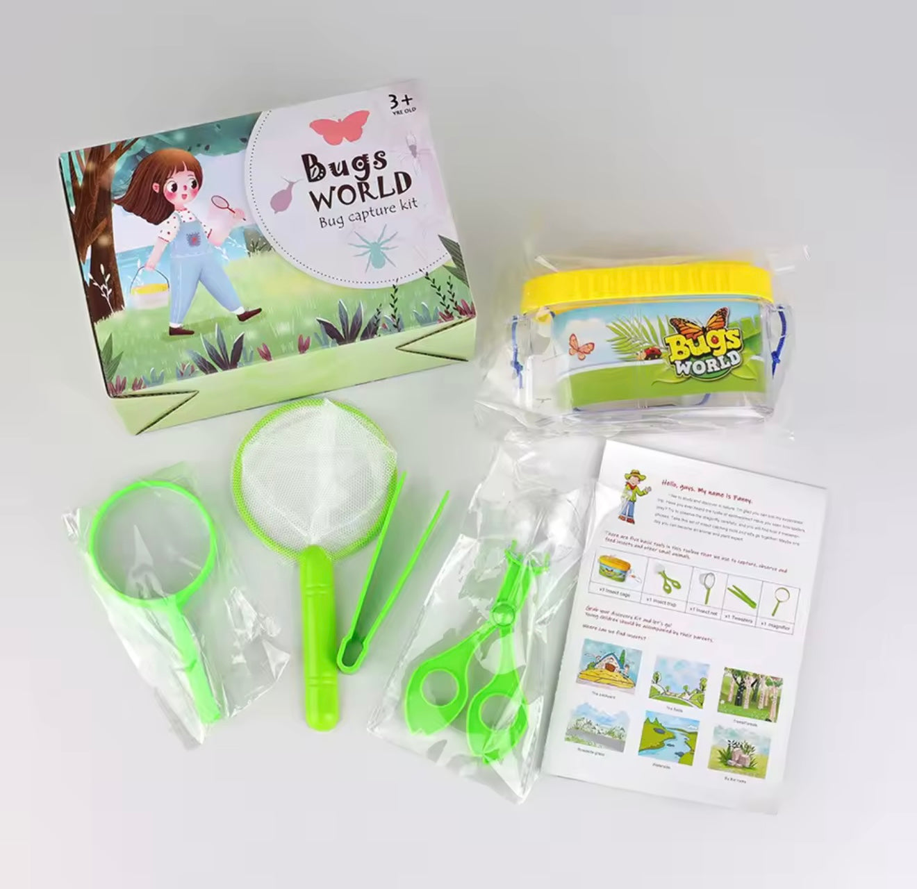 Kit atrapa insectos de juguete