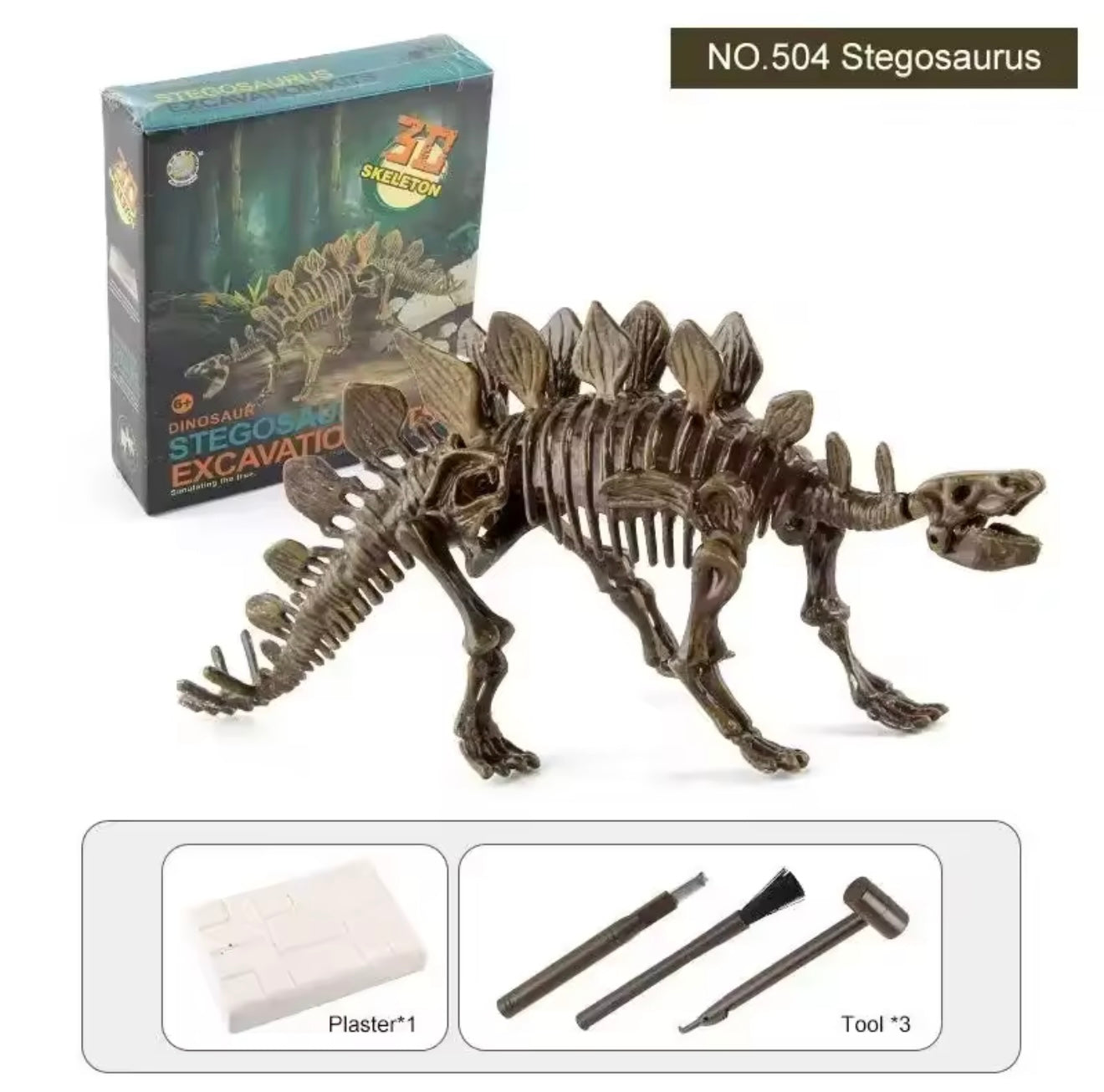 Set excavación estegosaurio