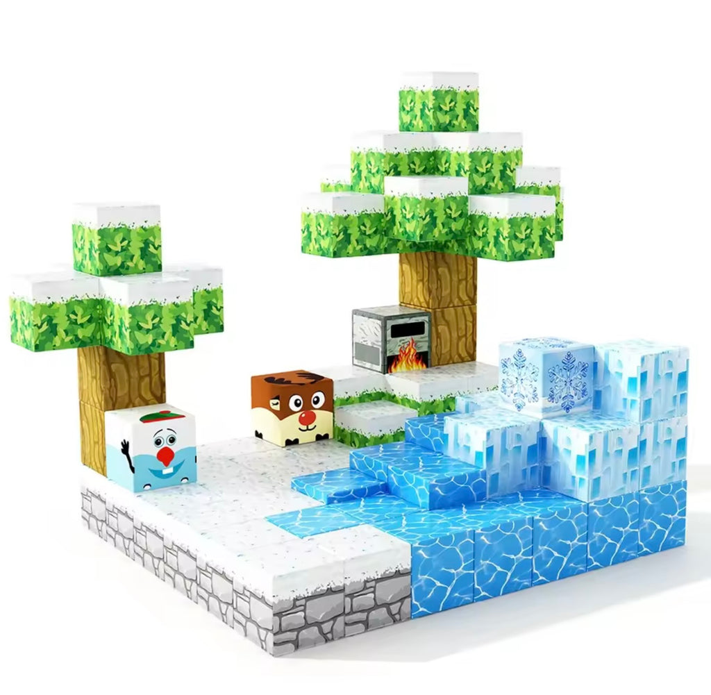 Bloques magneticos nieve 112pcs