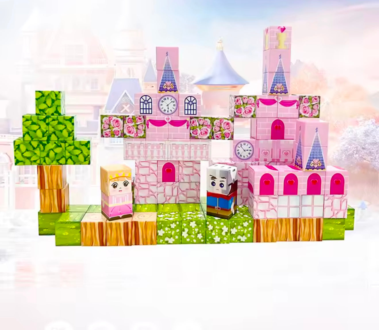 Bloques magneticos princesa 100pcs